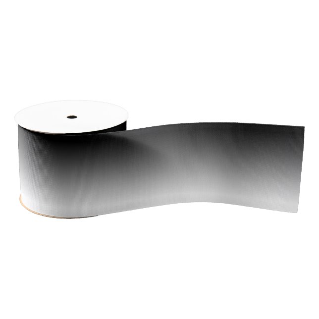 Custom Black Ombre Grosgrain Ribbon (Spool)