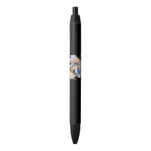 Custom Black Pen With Purple Witch