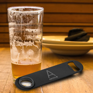 Custom Black Personalised Monogram Speed bottle