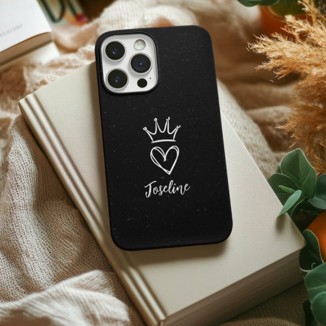 Custom Black Phone Case, Birthday Gift for Women Case-Mate iPhone Case (minimalist birthday Gift for women, her, mom, grandma, girl, graduation gift for women, teacher boss)