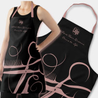 Custom Black Pink Logo Motto Hair Tools
