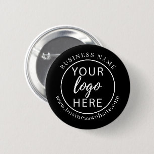 Custom Black Professional Business Brand 6 Cm Round Badge