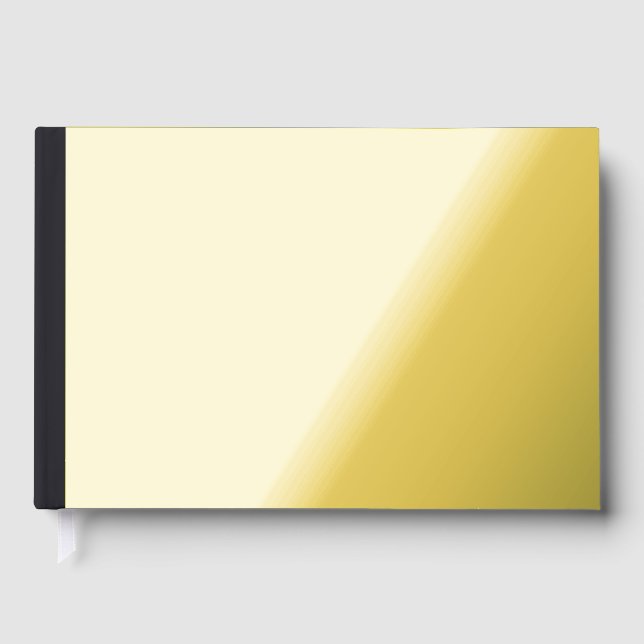 Custom black simple Design Add Photo or Text Guest Book (Front)