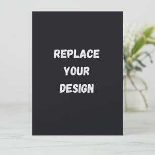 Custom black simple Design Add Photo or Text Menu