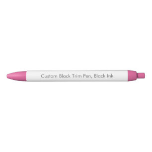 Custom Black Trim Pen, Black Ink Pen