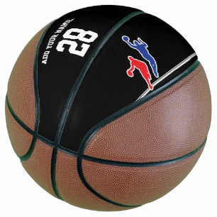 Custom, black & white basketball / baloncesto: