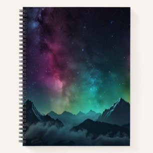 Custom Black & White Monogram Sketchbook Notebook