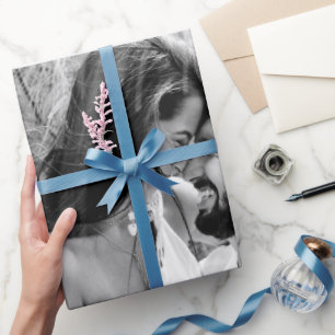 Custom Black & White Photo Wedding Tissue Paper