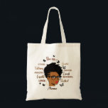 Custom Black Woman Afro Girl Tote Bag<br><div class="desc">Custom Black Woman Afro Girl</div>