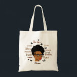 Custom Black Woman Afro Girl Tote Bag<br><div class="desc">Custom Black Woman Afro Girl</div>