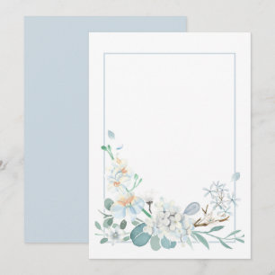 Custom Blank Anemone Floral Save The Date