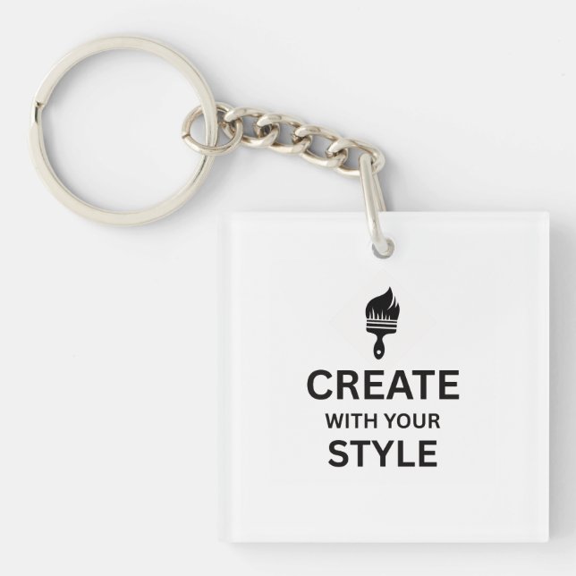 Custom Blank Business Company Branded Keychains (Front)
