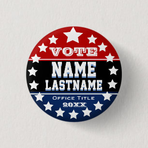 Custom Blank Campaign Template 3 Cm Round Badge