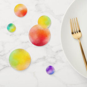 Custom Blank Modern Abstract Art Template Colourfu Confetti