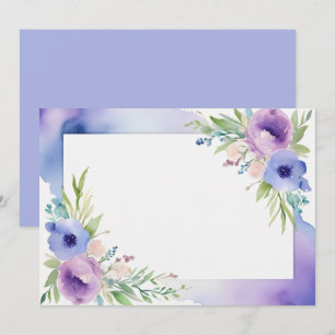 Custom Blank Purple Blue Save The Date