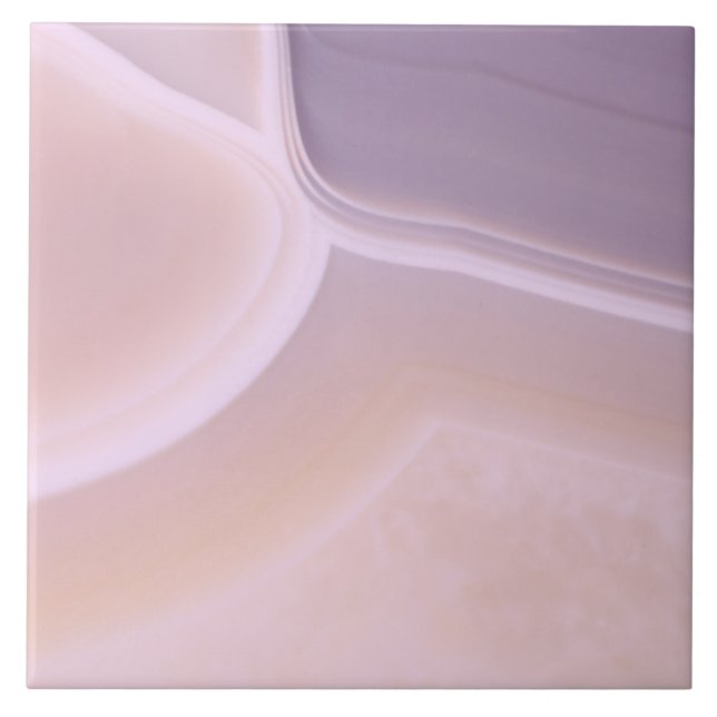 Custom Blank Purple Pink Agate Crystal Patterns Tile (Front)