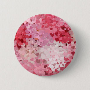 Custom Blank Template Abstract Pink Red Purple 6 Cm Round Badge