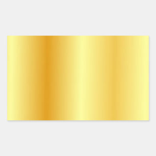 Custom Blank Template Elegant Modern Gold Look Rectangular Sticker