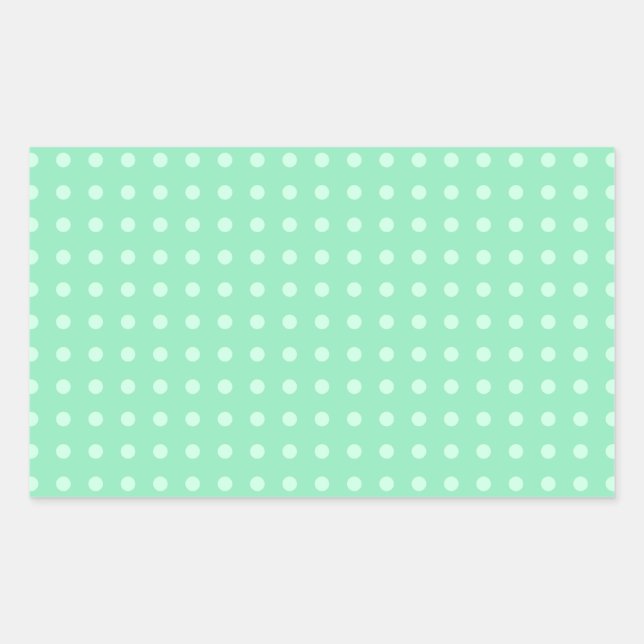 Custom Blank Template Mint Green Elegant Colour Rectangular Sticker (Front)