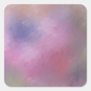 Custom Blank Template Modern Abstract Art Pink Red Square Sticker