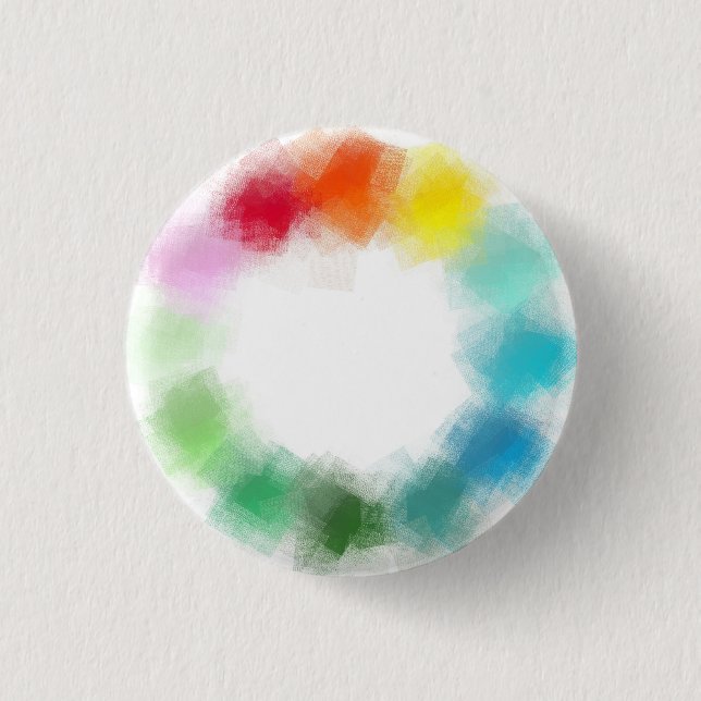 Custom Blank Template Modern Colourful Abstract 3 Cm Round Badge (Front)