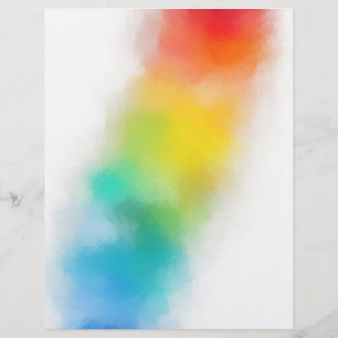 Custom Blank Template Modern Colourful Abstract Ar Custom Letterhead
