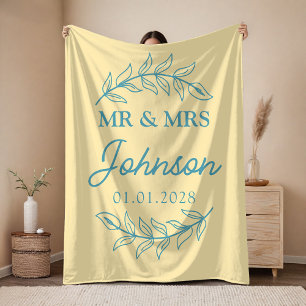 Custom Blanket Gift for Wife, Husband or Newlyweds
