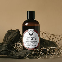 Custom Blended Men's Wood Scent Beard Oil Labels
