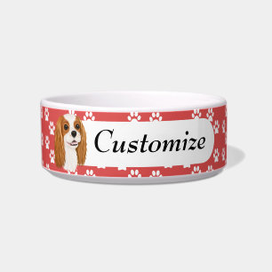 Custom Blenheim Cavalier King Charles Spaniel     Bowl