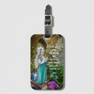 Custom "Blessed Mother" Acrylic Luggage Tag