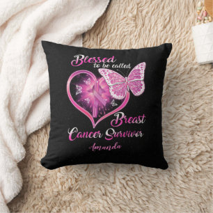 Custom Blessed to be Called Breast Cancer Survivor Cushion