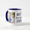 Custom Blue Best Grandpa Ever 2 Photo Mug