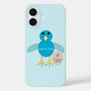 Custom Blue Birthday Boy Chick iPhone 16 Case