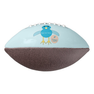 Custom Blue Birthday Boy Chick Football American Football