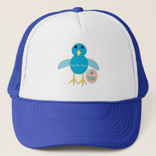 Custom Blue Birthday Boy Chick Hat