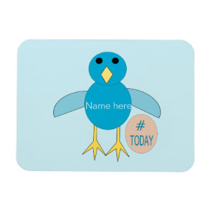 Custom Blue Birthday Boy Chick Magnet