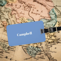 Custom blue business sharp acrylic luggage tag