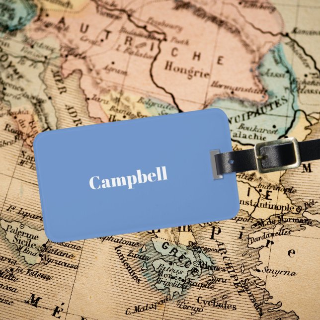 Custom blue business sharp acrylic luggage tag (Creator Uploaded)