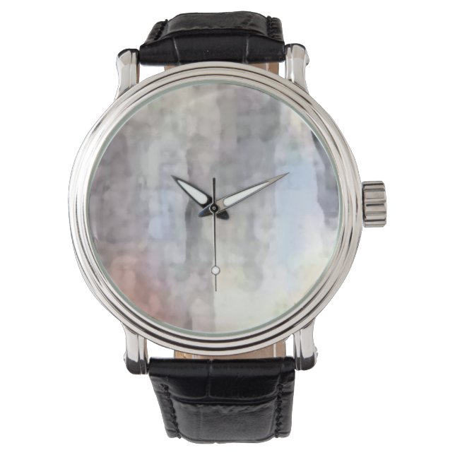 Custom blue clock watch (Front)