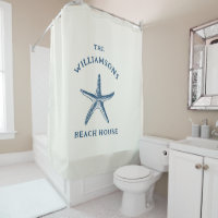 Custom Blue Coastal Starfish Beach House