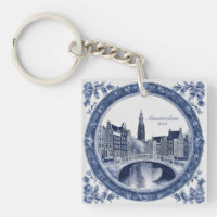 Custom Blue Delft Amsterdam Souvenir