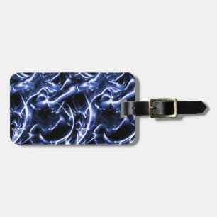 Custom Blue Electric Luggage Tag