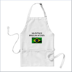 Custom Blue Green & Yellow Brazilian Flag  Standard Apron