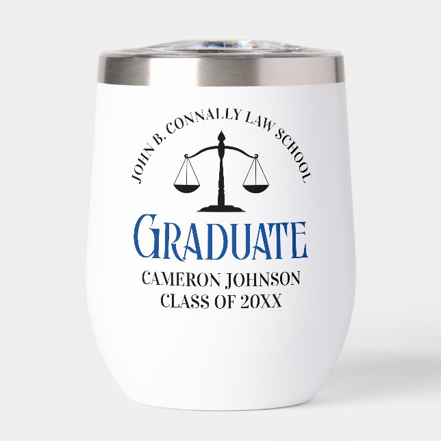 Custom Blue Law School Graduation Commemorative (Front)