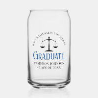Custom Blue Law School Graduation Keepsake