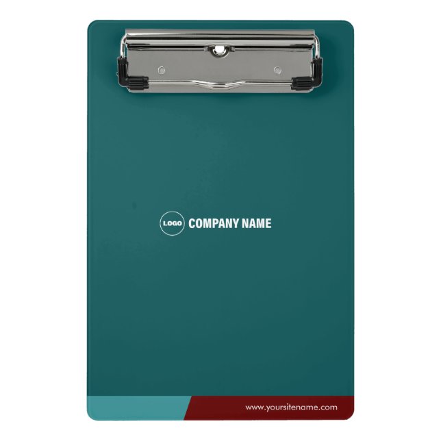 Custom Blue Maroon Mini Clipboard (Front)