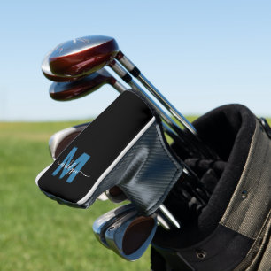 Custom Blue Monogram Golf Head Cover