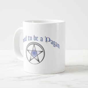 Custom Blue Pagan Pride Jumbo Mug