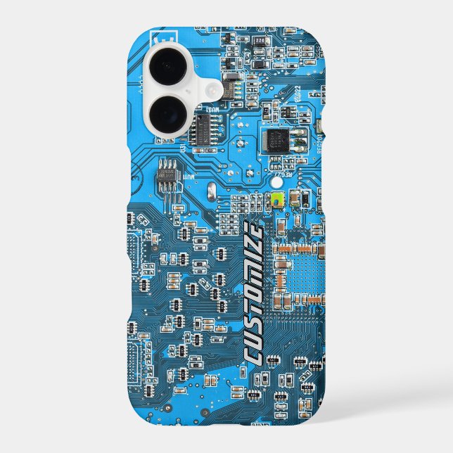 Custom Blue PCB Circuit Board for IT Pros 2 (Back)