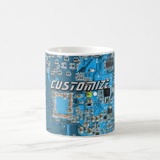 Custom Blue PCB Circuit Board for IT Pros 2 Coffee Mug